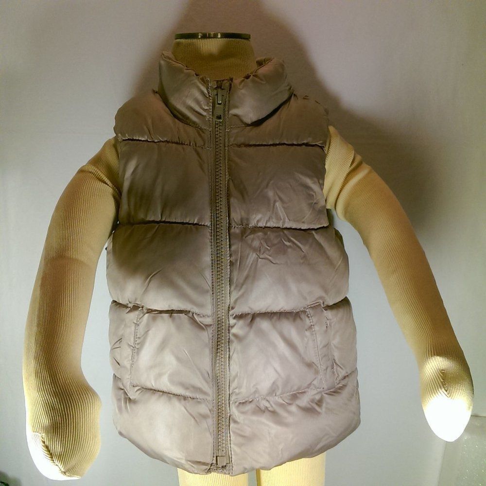 OLD NAVY UNISEX GIRL BOY PUFFER VEST SZ 4T ZIP UP